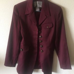 Marron jacket brass bottom down w/pockets